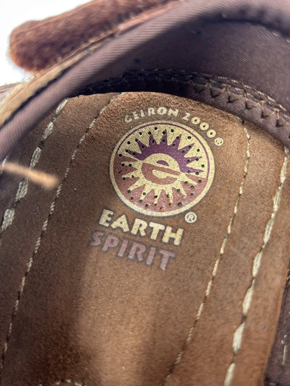 Earth Spirit Men's 9.5 Brown Leather Fisherman Sport Sandals Comfort Closed Toe